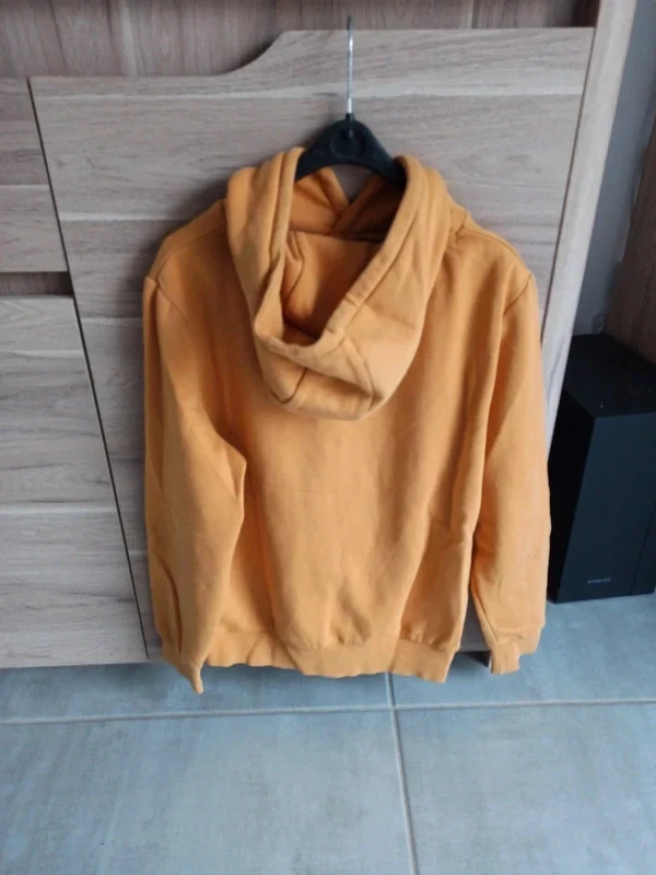 Sudadera con capucha Gémo XXS camello/mostaza – Bolsillo canguro – Unisex – photo 3